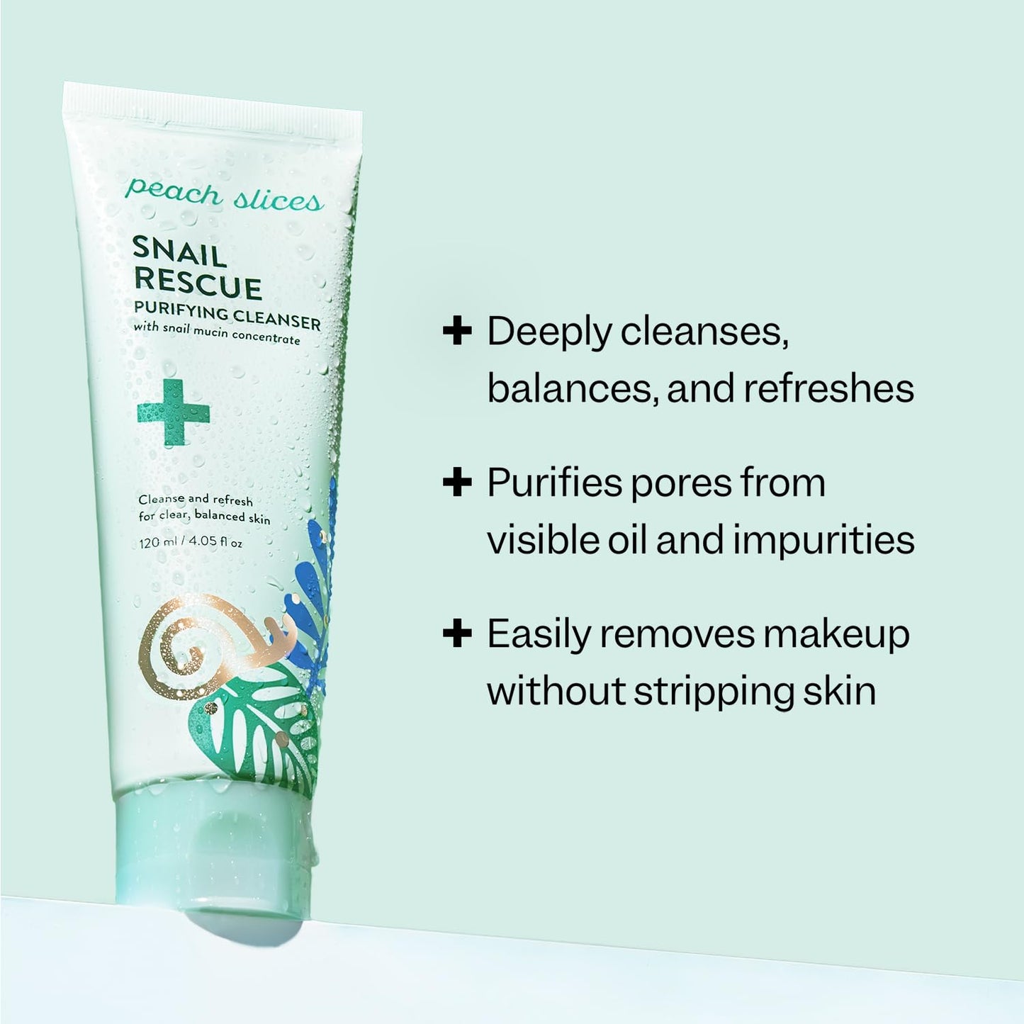Peach Slices Snail Rescue Purifying Cleanser 4.05 fl oz.