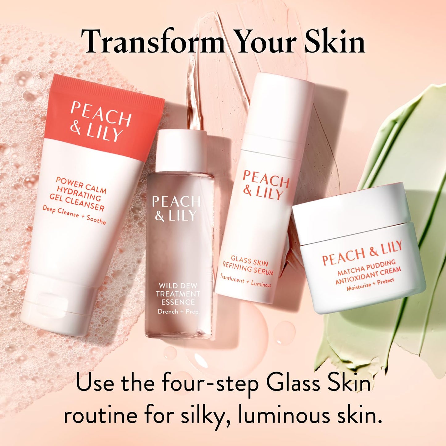 Peach & Lily - Power Calm Hydrating Gel Cleanser - Korean Skincare Face Wash - Dry, Normal, & Oily Skin - Vegan, Gluten Free, Fragrance Free, Never Tested on Animals - Travel Size - 100 ML, 3.38 FL OZ