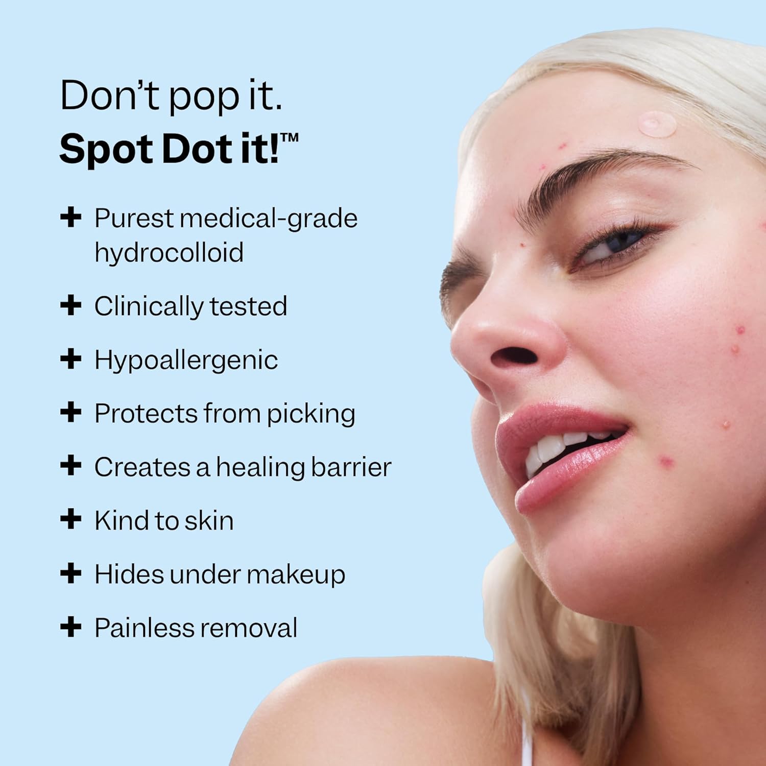 Peach Slices | Acne Spot Dots | Hydrocolloid Acne Patches | For Zits, Blemishes, & Breakouts | Vegan | Cruelty-Free | Pimple Patches | Facial Skin Care Products | 3 Sizes (7mm, 10mm, & 12mm) | 30 Ct